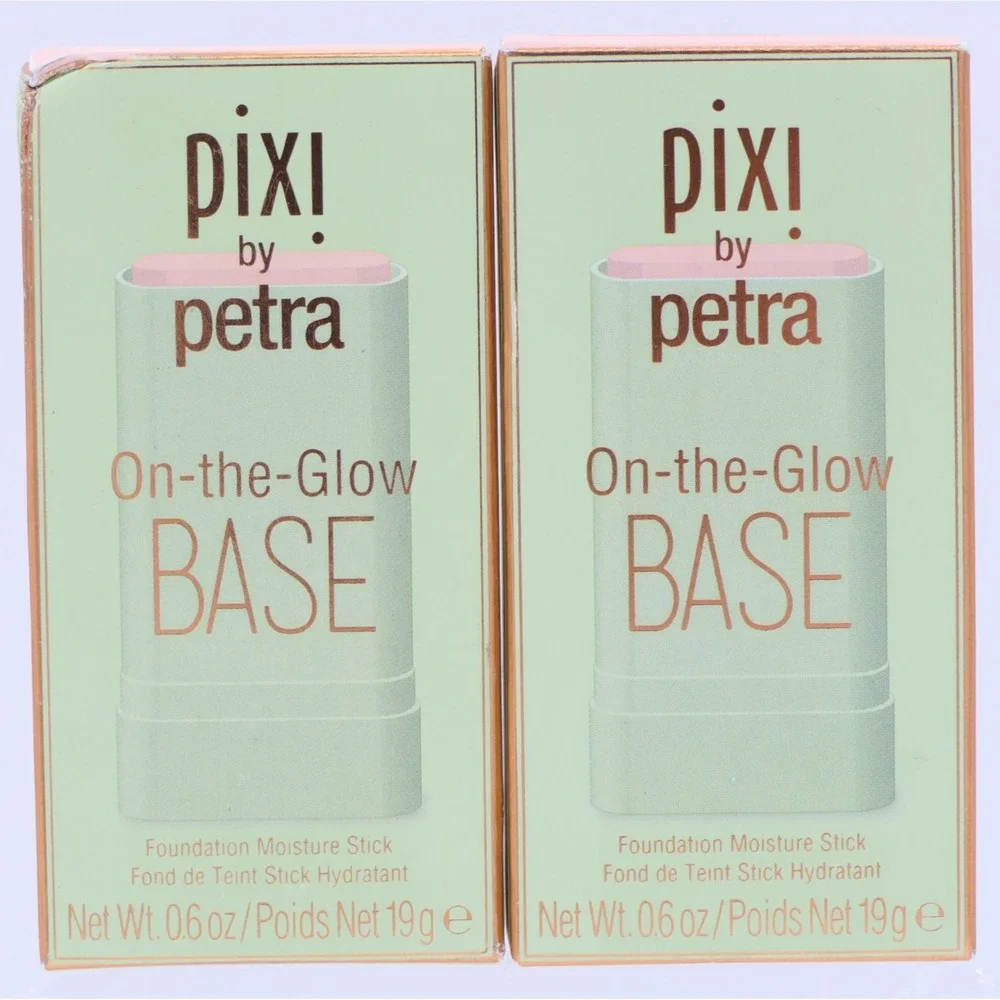 Pixi by Petra On-The-Glow Base Cream Foundation Moisture Stick 2 Pack 0.6 oz Ea